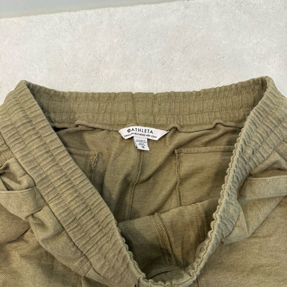 athleta farallon heathered wide leg crop GREEN SIZE 18 - Picture 6 of 13